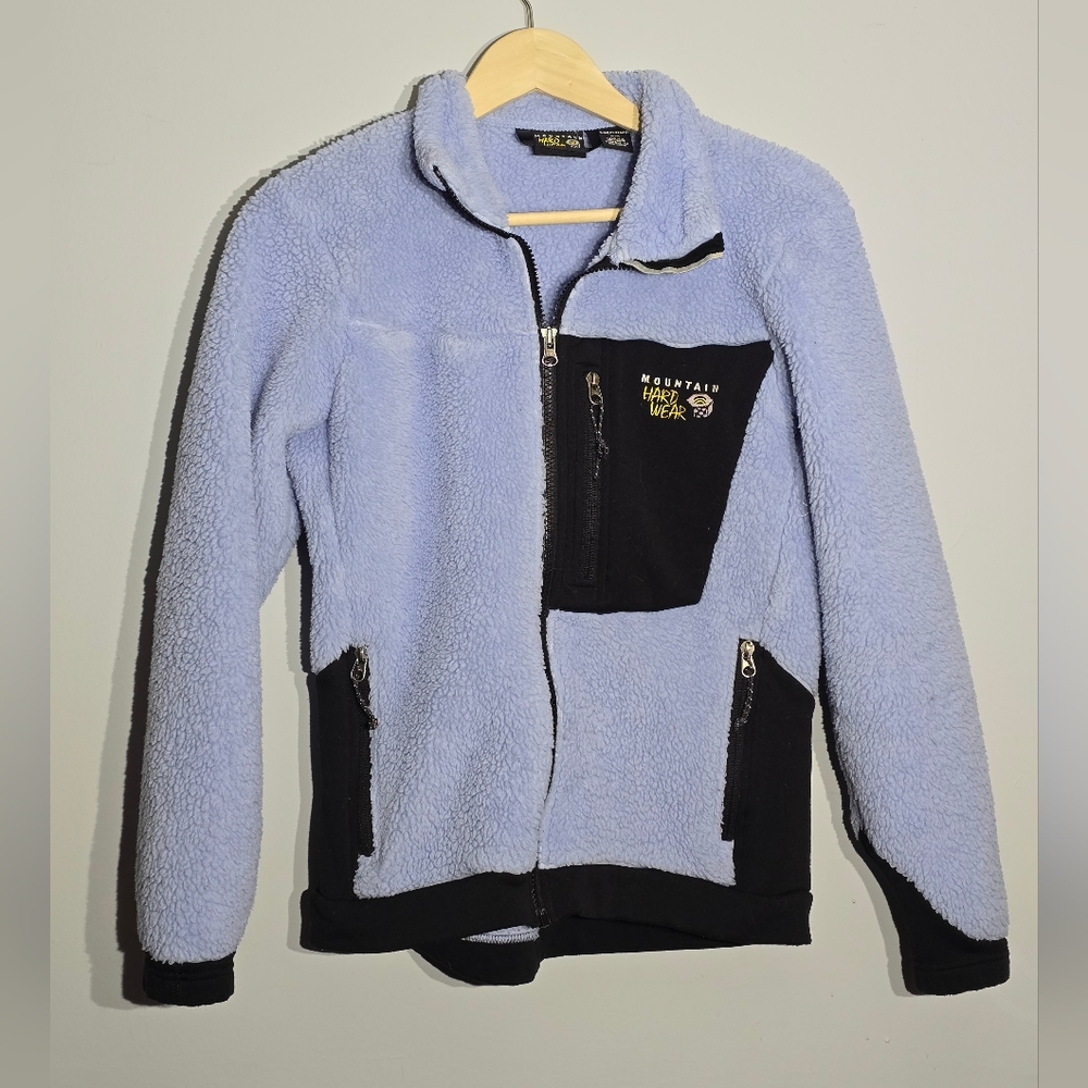 Mountain Hardwear Fleece Active Jacket - Polartec - Medium - Periwinkle Blue